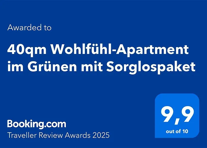 40qm Wohlfuehl-apartment Im Gruenen Mit Sorglospaket *